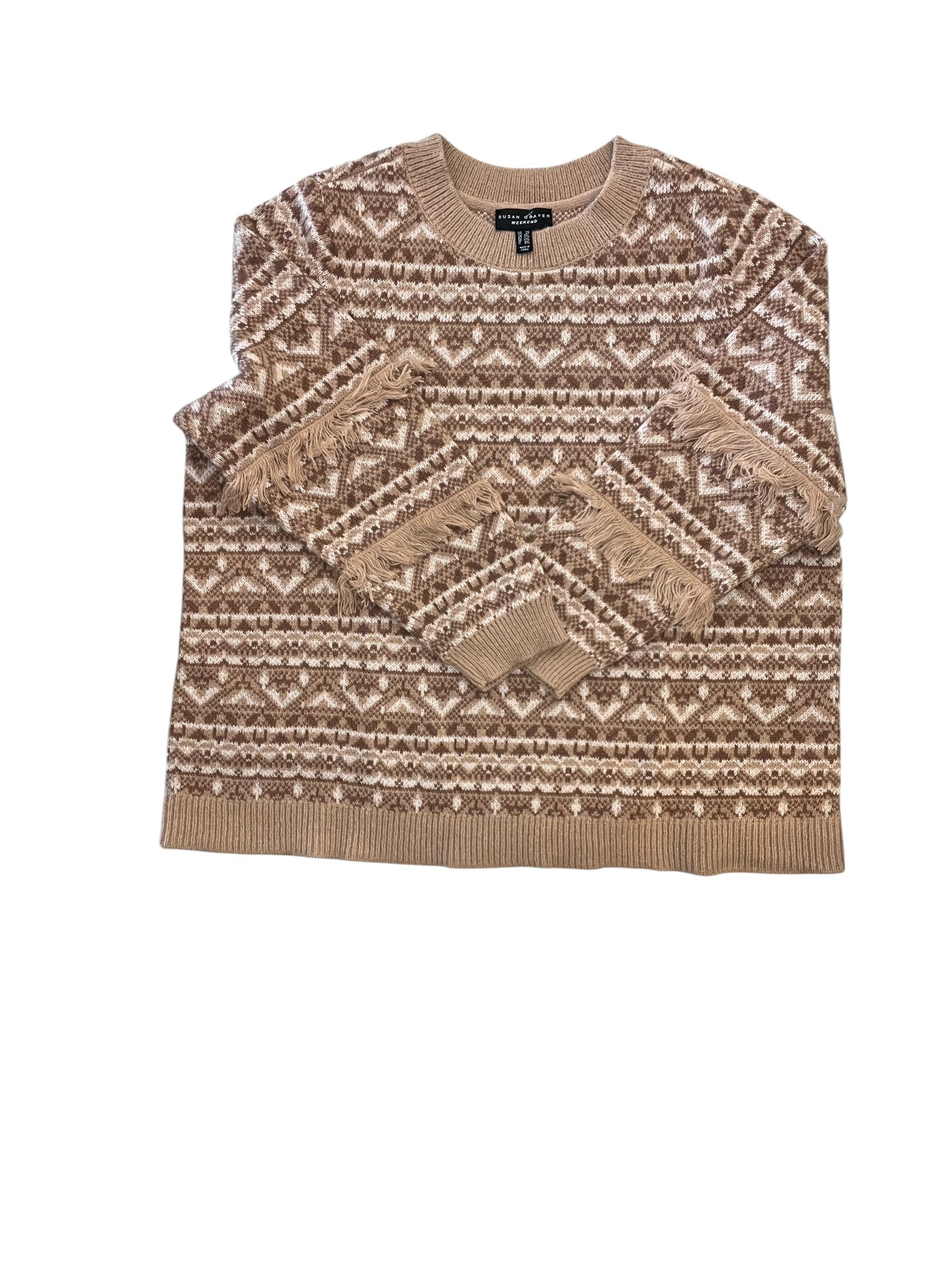 Sweater By Susan Graver In Brown, Size:2X