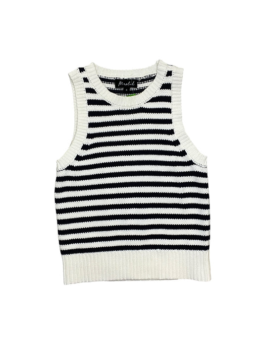 Vest Sweater By Marled In Striped Pattern, Size:S
