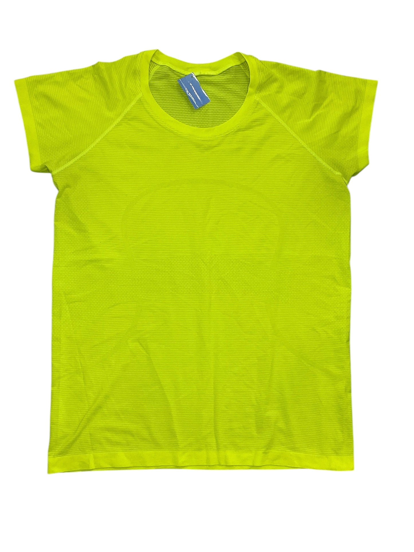 Athletic Top Ss By Lululemon In Yellow, Size:Xl