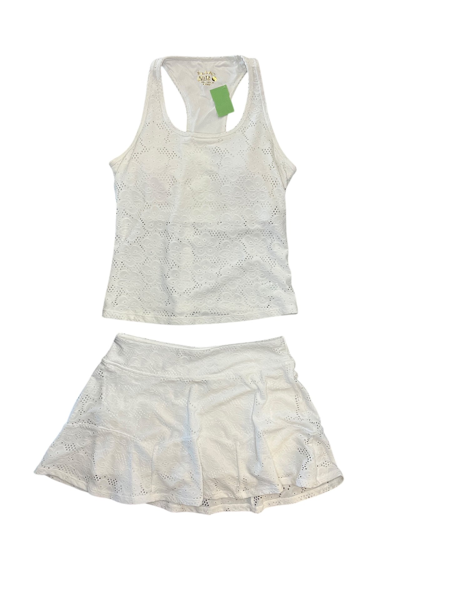 Skort Designer By Lilly Pulitzer In White, Size:S