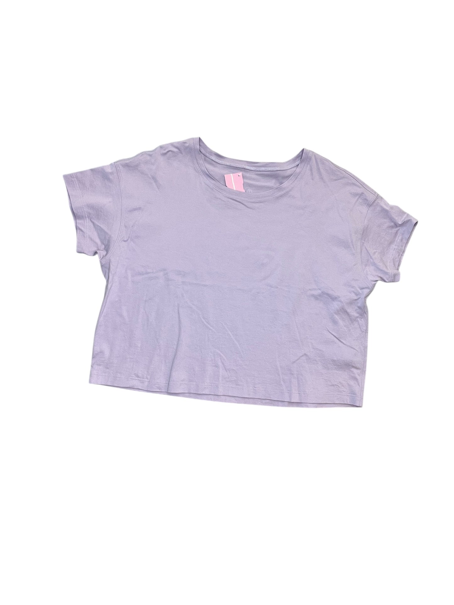 Athletic Top Ss By Lululemon In Purple, Size:M