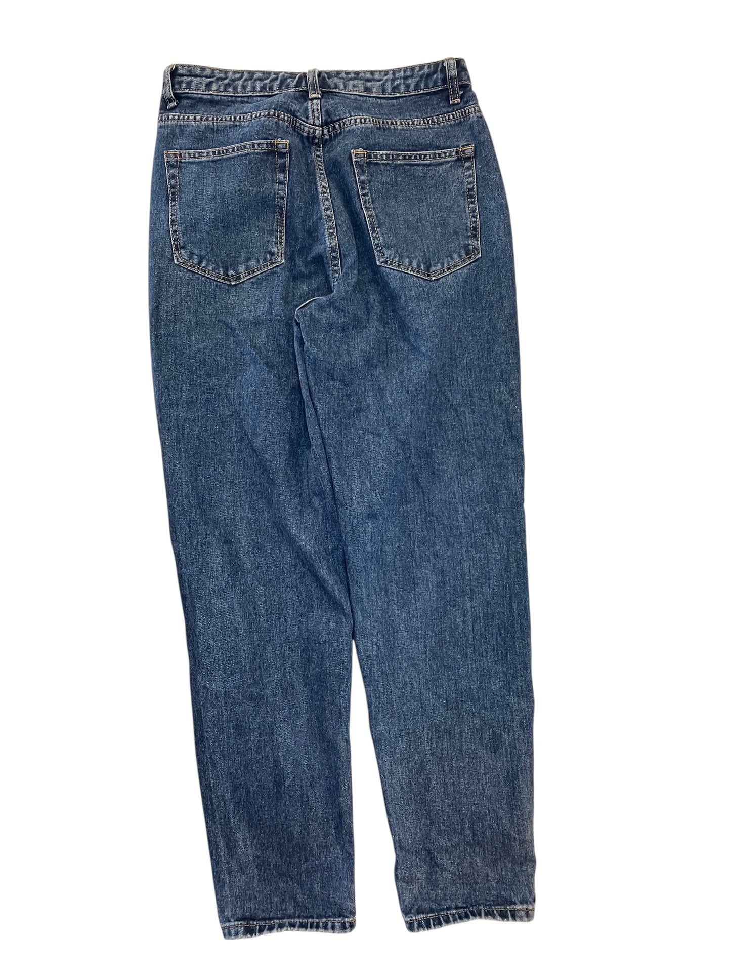 Jeans Straight By Pretty Little Thing In Blue Denim, Size:8