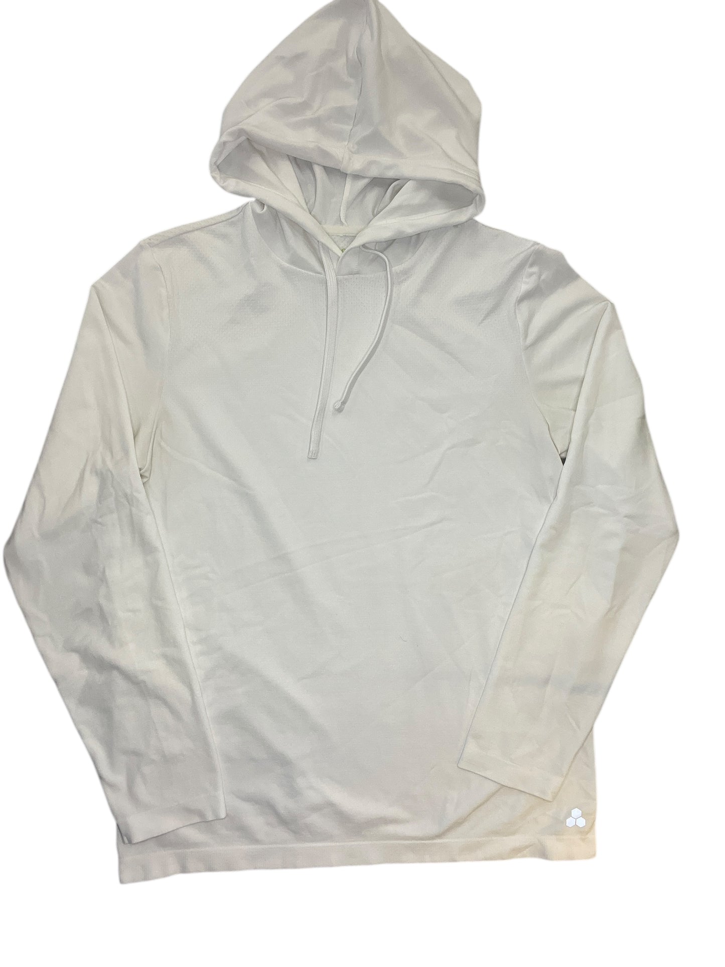 Athletic Sweatshirt Hoodie By Tek Gear In White, Size:M