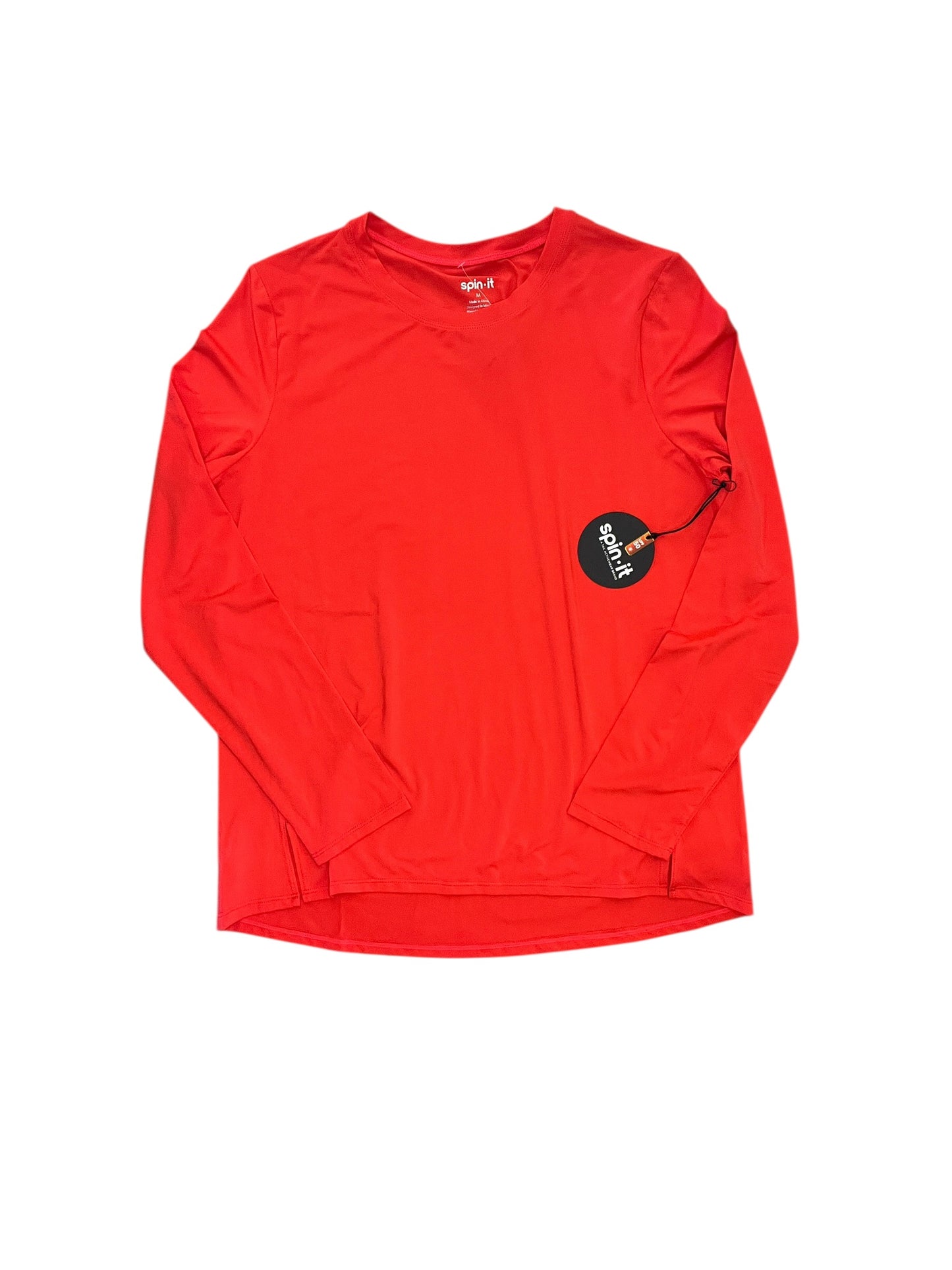Athletic Top Ls Collar By Cma In Red, Size:M