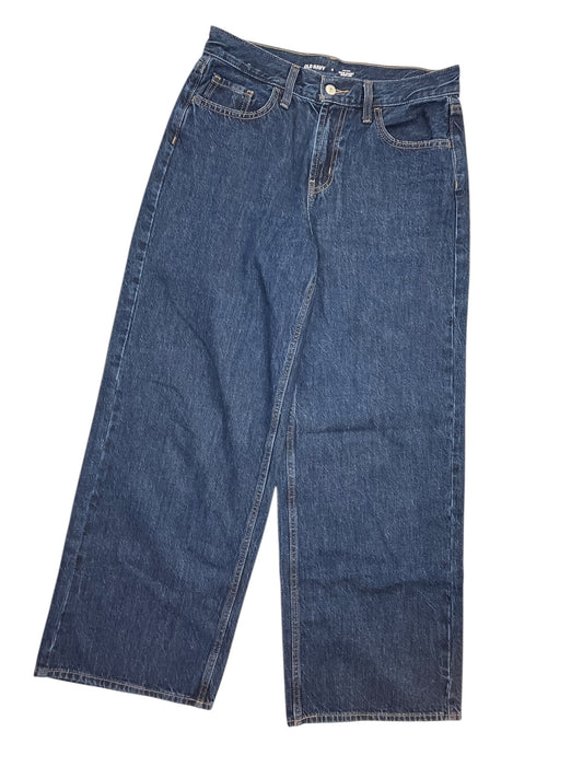 Jeans Wide Leg By Old Navy In Blue Denim, Size:4