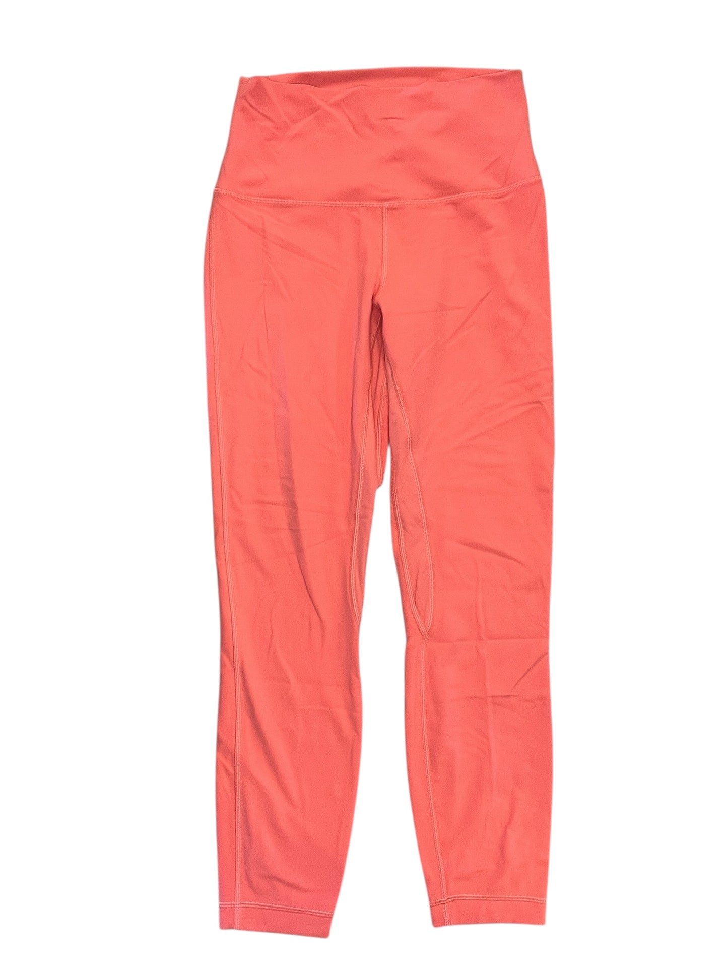 Athletic Leggings By Lululemon In Coral, Size:S