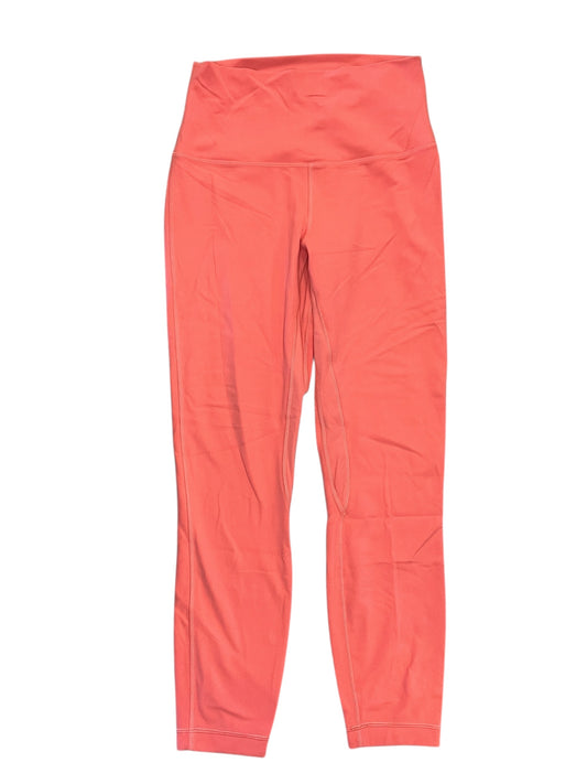 Athletic Leggings By Lululemon In Coral, Size:S