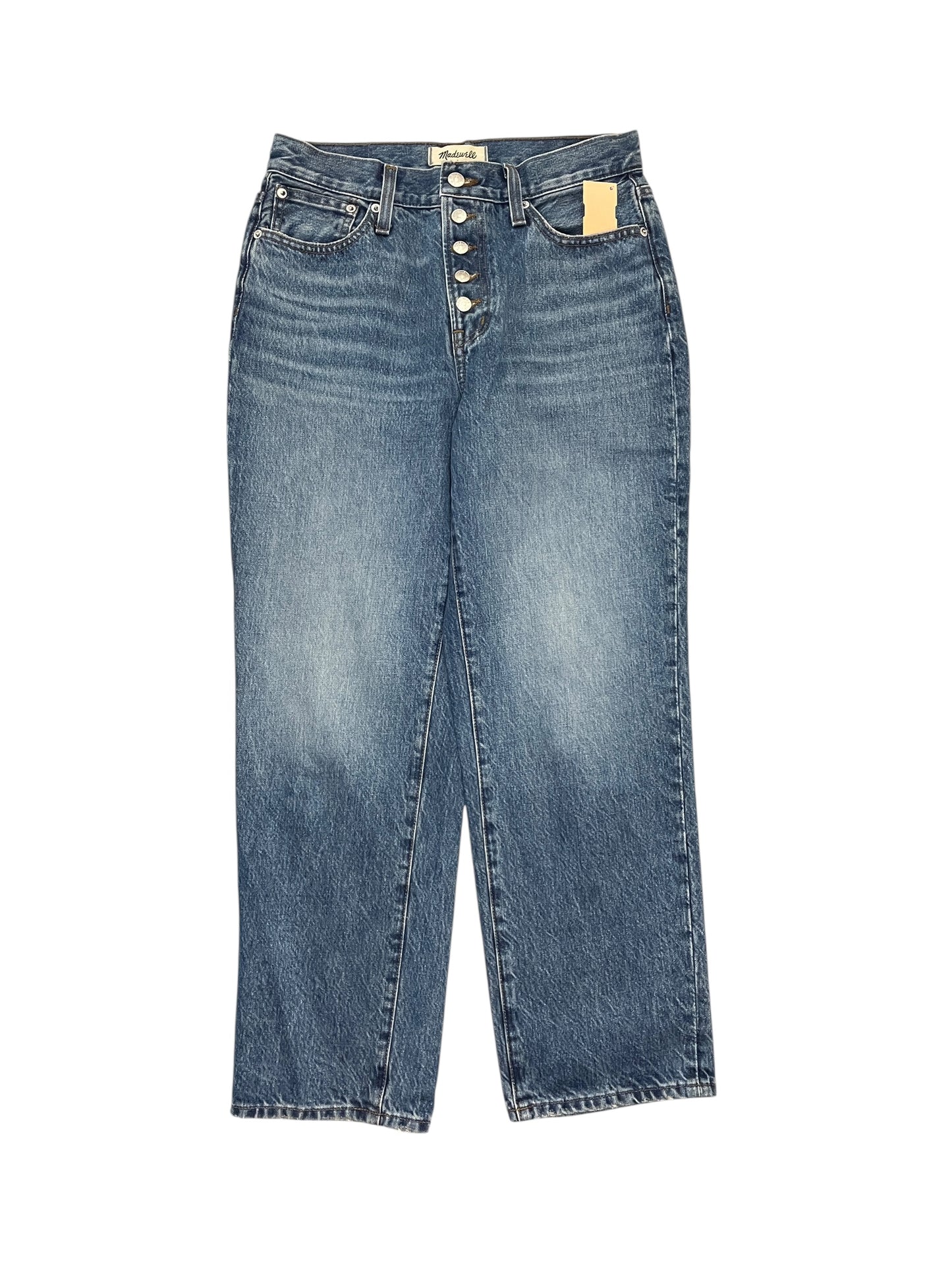 Jeans Straight By Madewell In Blue Denim, Size:4P