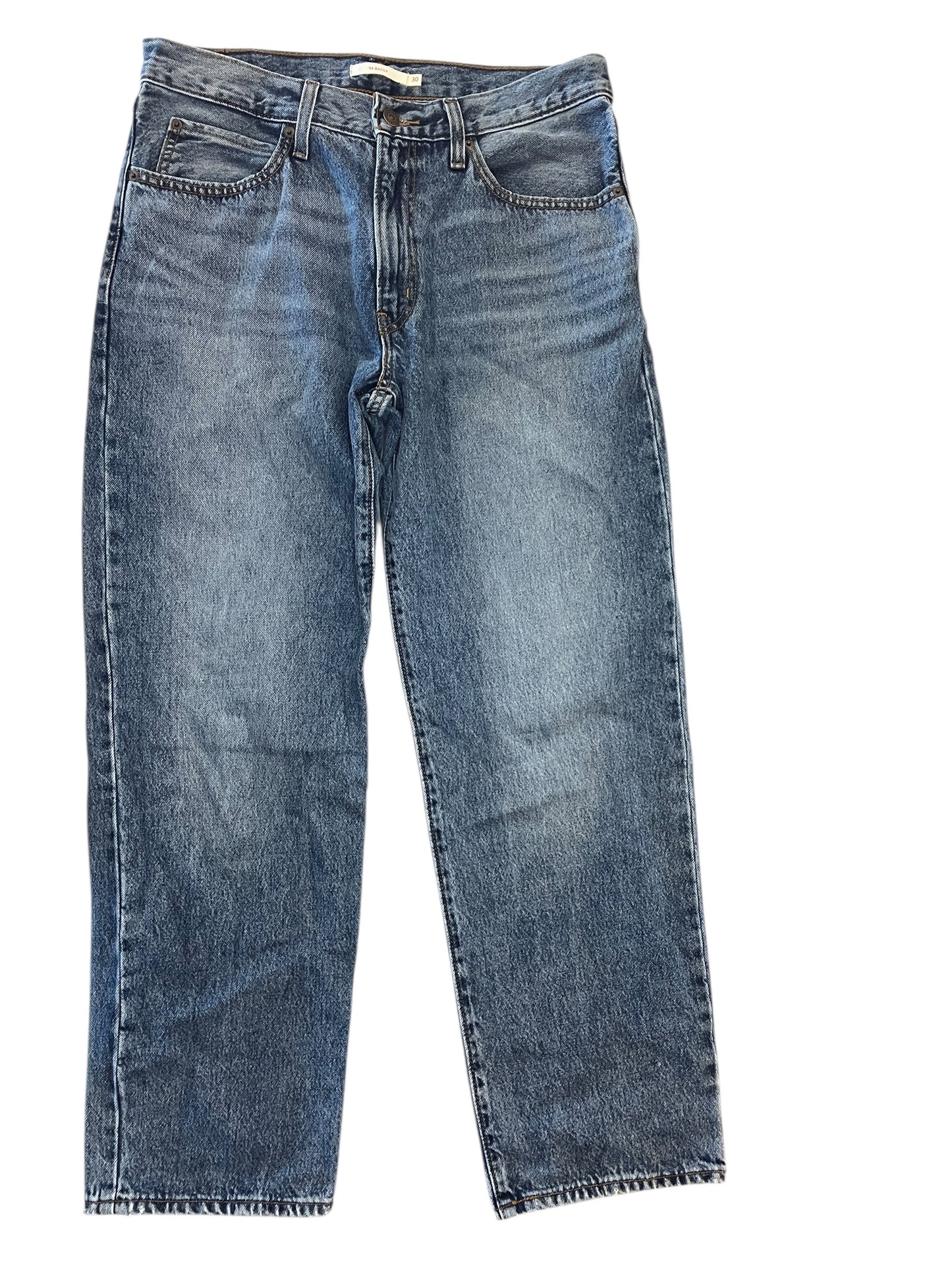 Jeans Wide Leg By Levis In Blue Denim, Size:10