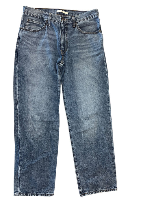 Jeans Wide Leg By Levis In Blue Denim, Size:10