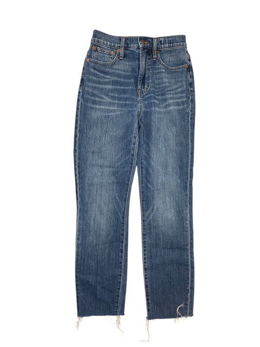 Jeans Straight By Madewell In Blue Denim, Size:0