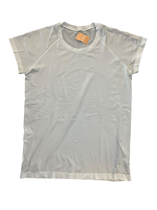 Athletic Top Ss By Lululemon In White, Size:L