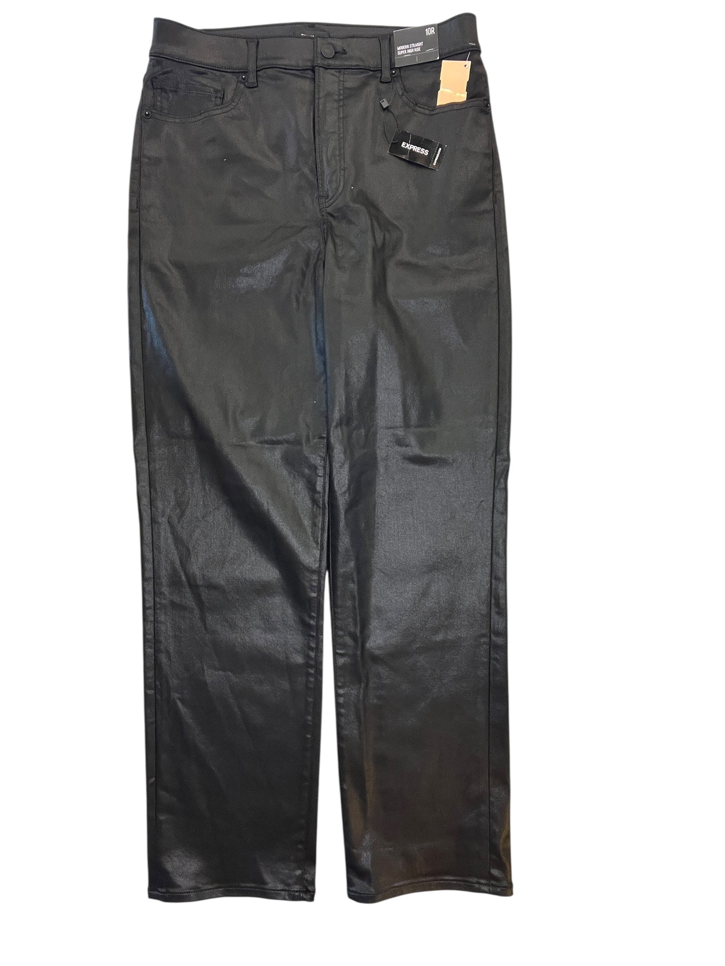 Jeans Straight By Express In Black, Size:10