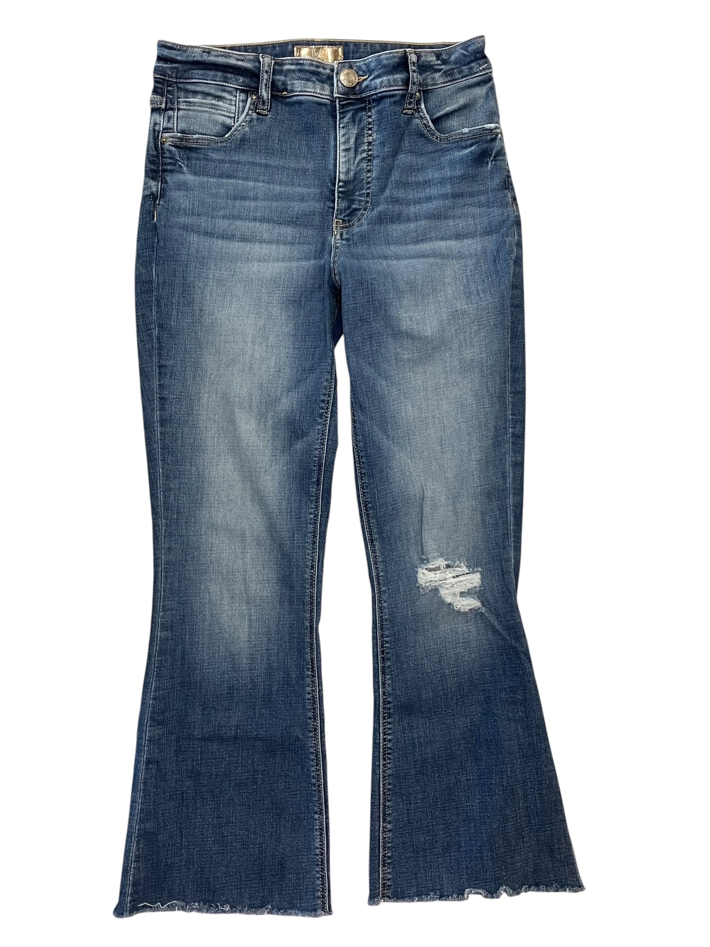 Jeans Straight By Kut In Blue Denim, Size:2