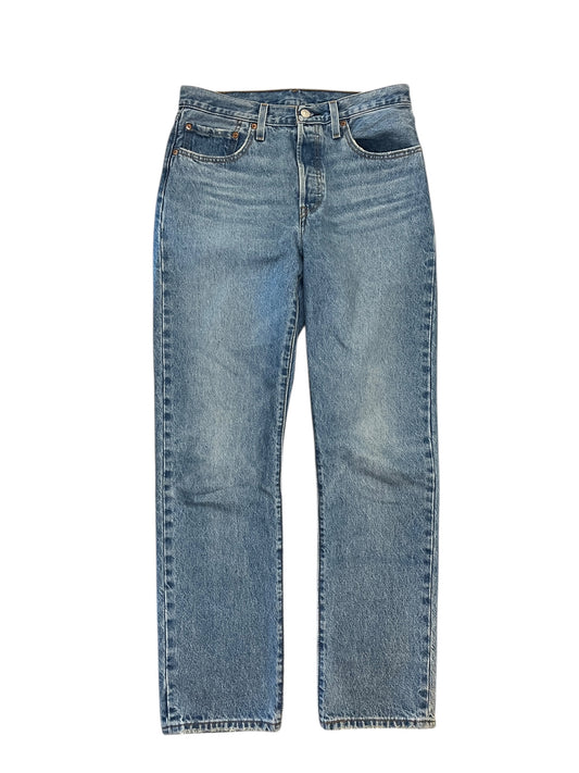 Jeans Straight By Levis In Blue Denim, Size:10