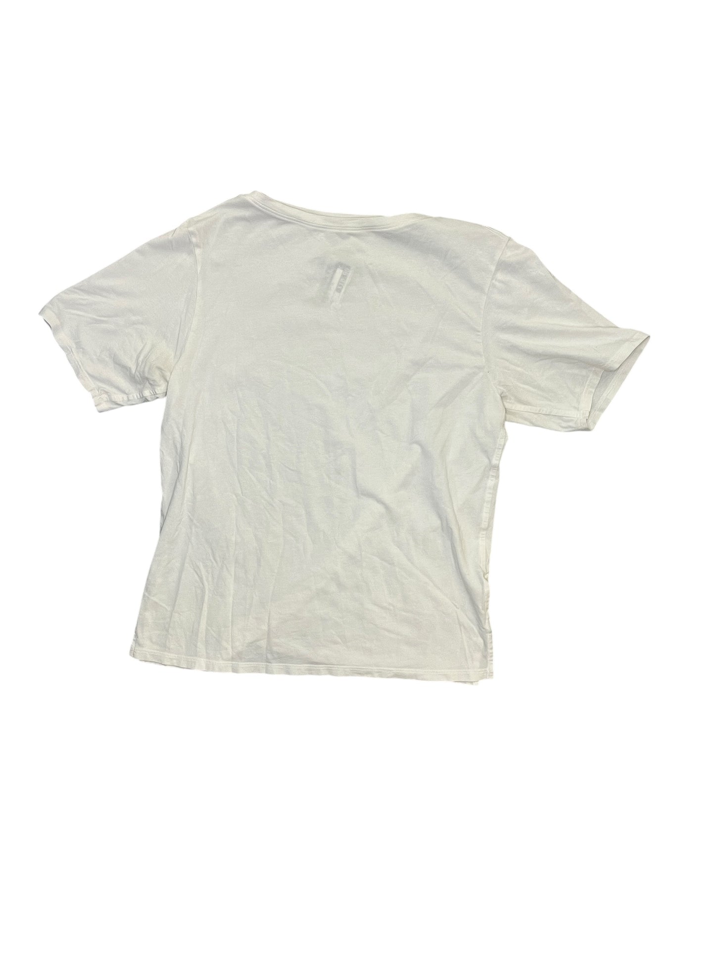 Athletic Top Ss By Lululemon In White, Size:M