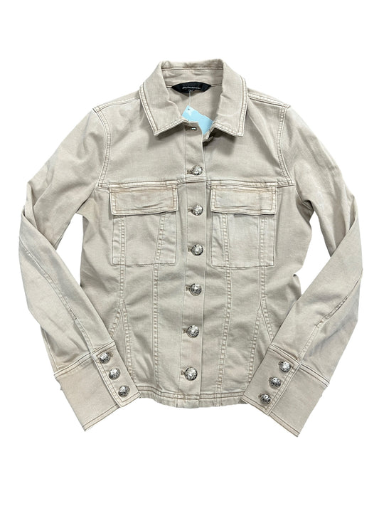 Jacket Denim By White House Black Market In Tan Denim, Size:Xs