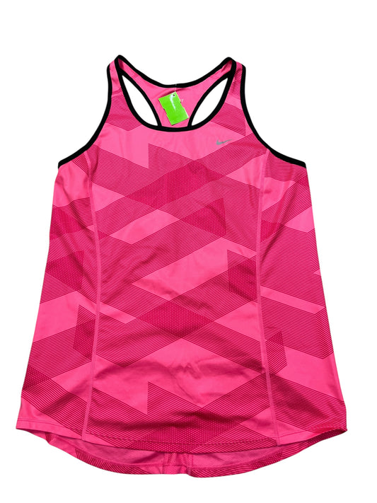 Athletic Tank Top By Nike Apparel In Pink, Size:L