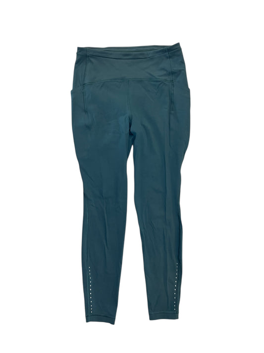 Athletic Leggings By Lululemon In Green, Size:M