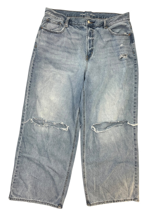Jeans Wide Leg By Old Navy In Blue Denim, Size:18