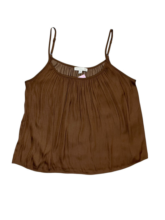 Blouse Sleeveless By Allison Joy In Brown, Size:M