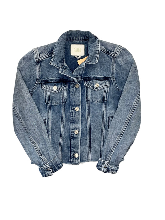 Jacket Denim By Paige In Blue Denim, Size:Xs
