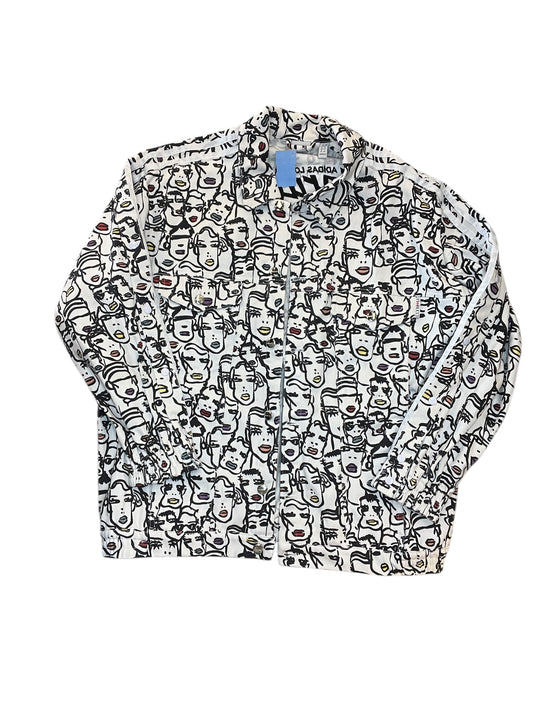 Jacket Denim By Adidas In White, Size:M