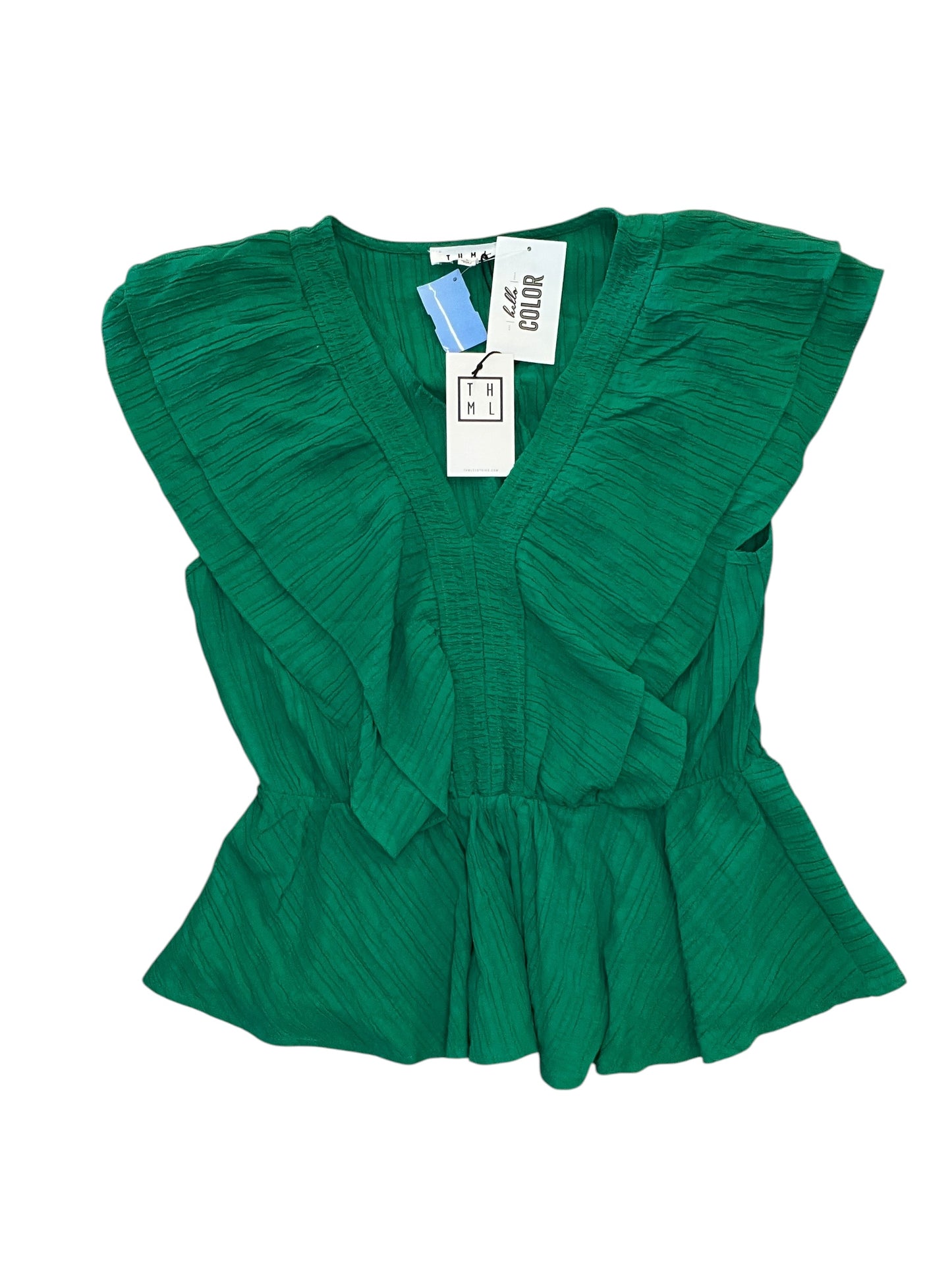 Top Sleeveless By Thml In Green, Size:L