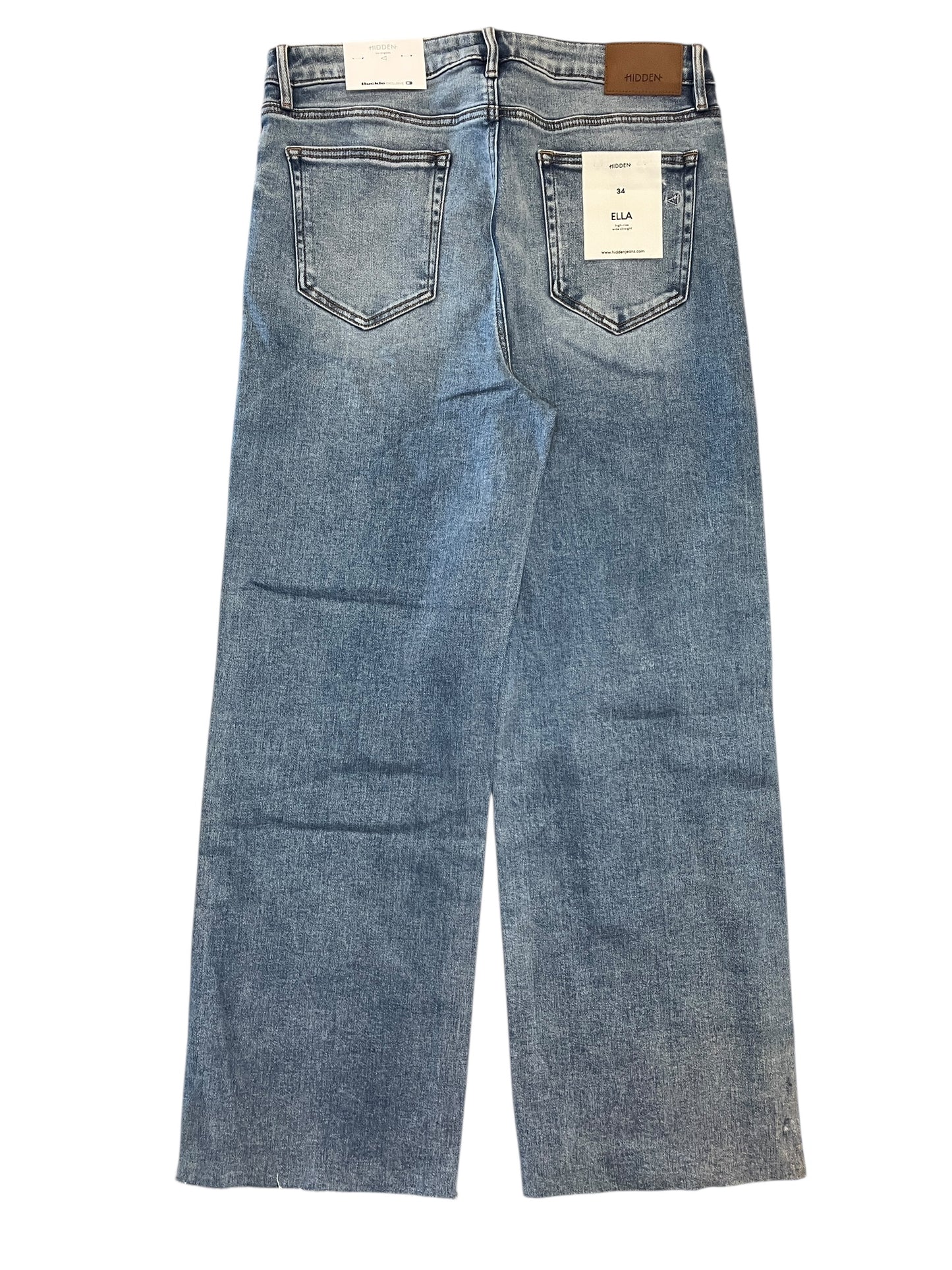 Jeans Wide Leg By Hidden In Blue Denim, Size:18