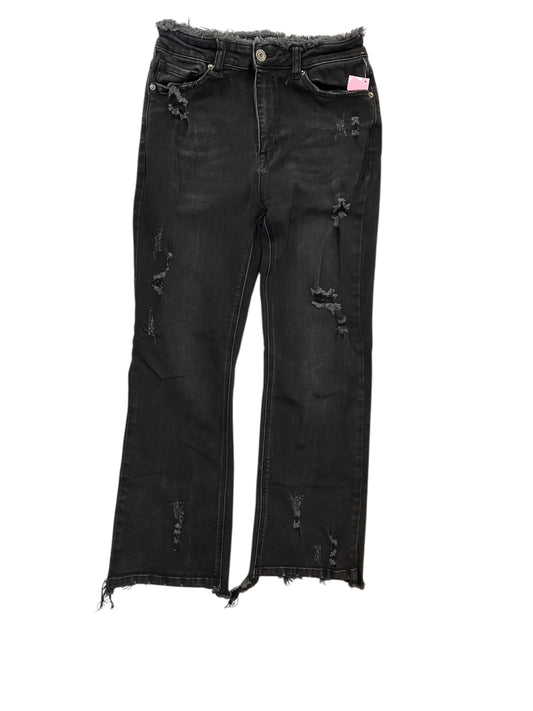 Jeans Boot Cut By Risen In Black Denim, Size:8