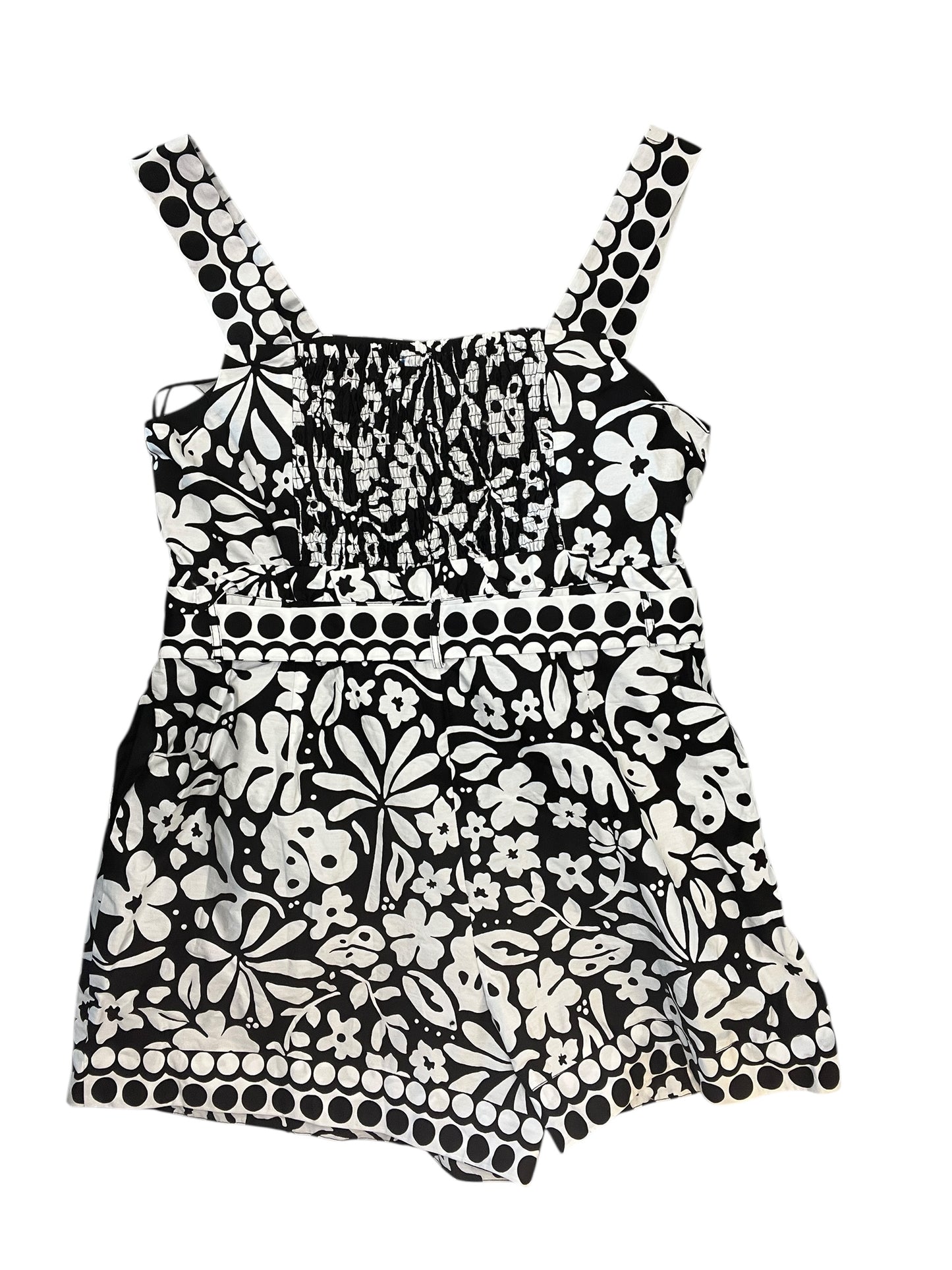 Romper By Clothes Mentor In Black & White, Size:Xl