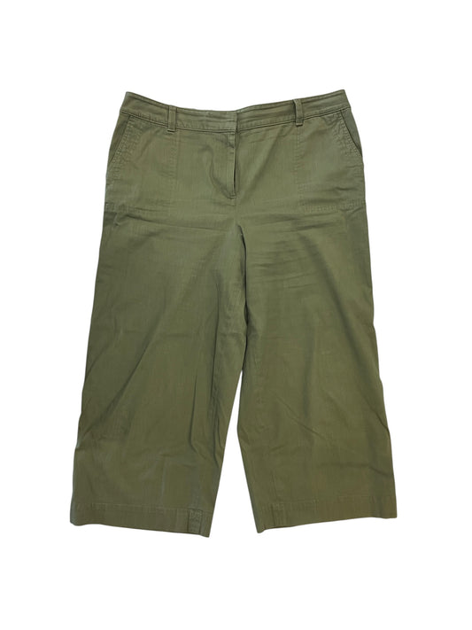 Pants Wide Leg By Talbots In Green, Size:Xxl
