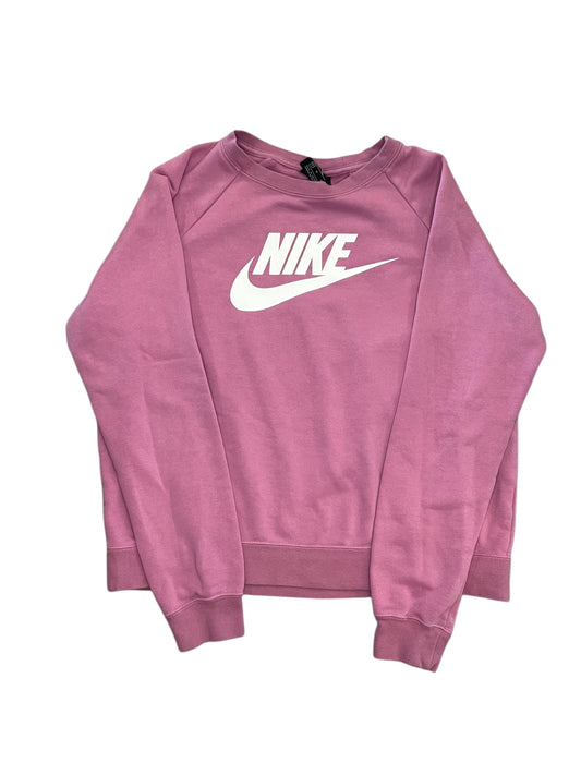 Athletic Sweatshirt Crewneck By Nike Apparel In Pink, Size:M