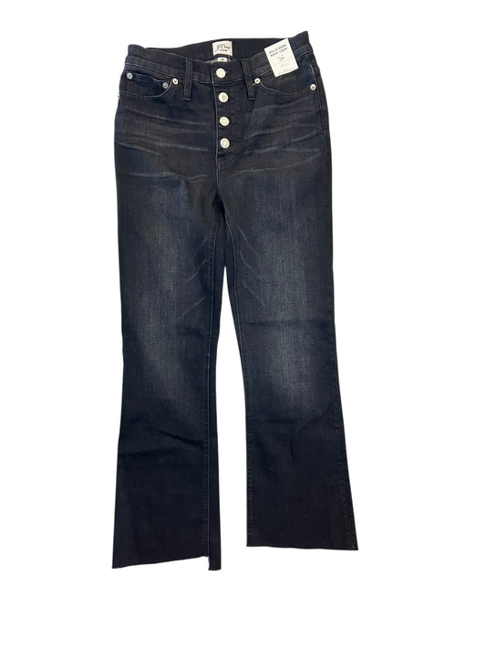 Jeans Cropped By J. Crew In Black, Size:2
