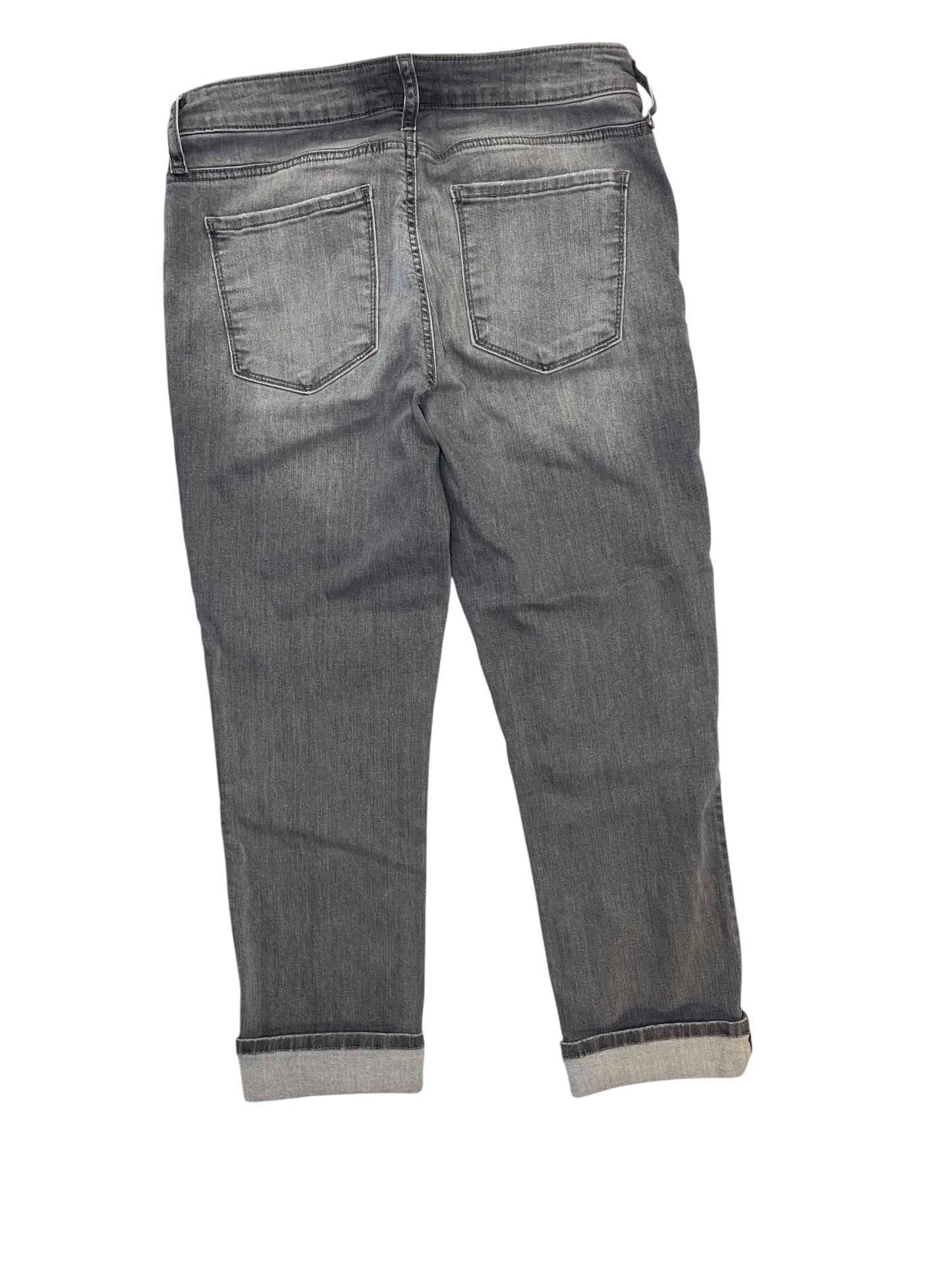 Jeans Straight By Kut In Grey Denim, Size:8