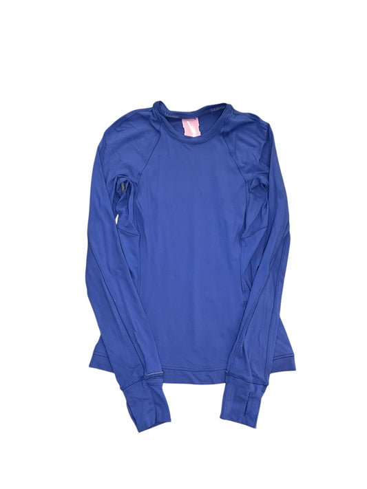 Athletic Top Ls Crewneck By Lululemon In Blue, Size:S