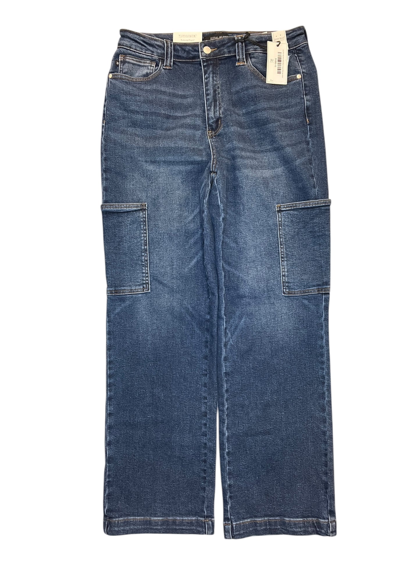 Jeans Wide Leg By Judy Blue In Blue Denim, Size:12