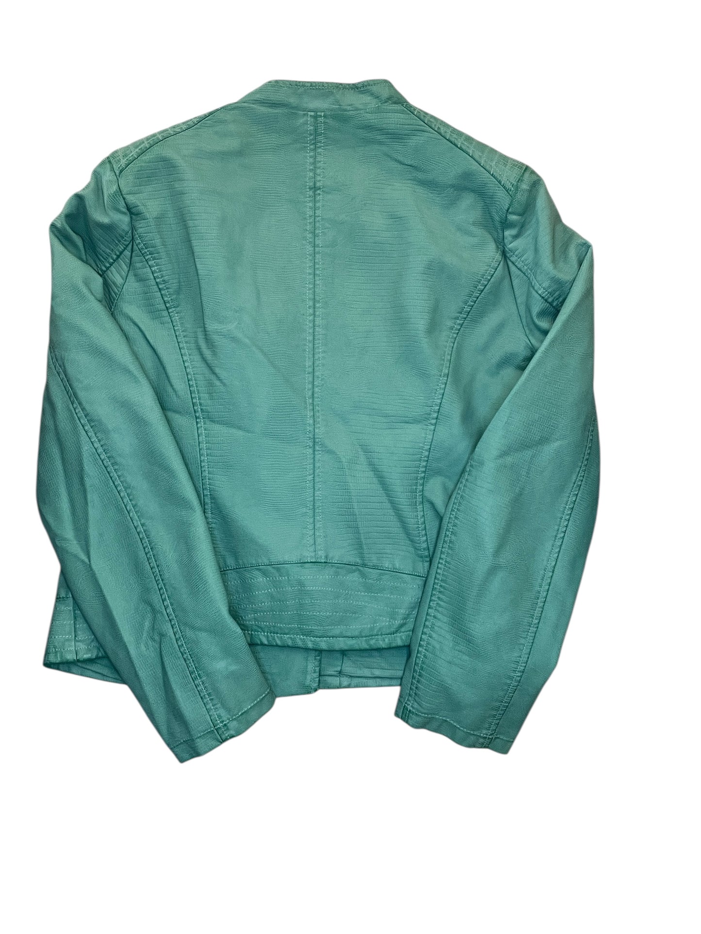 Jacket Moto By G By Giuliana In Green, Size:Xl