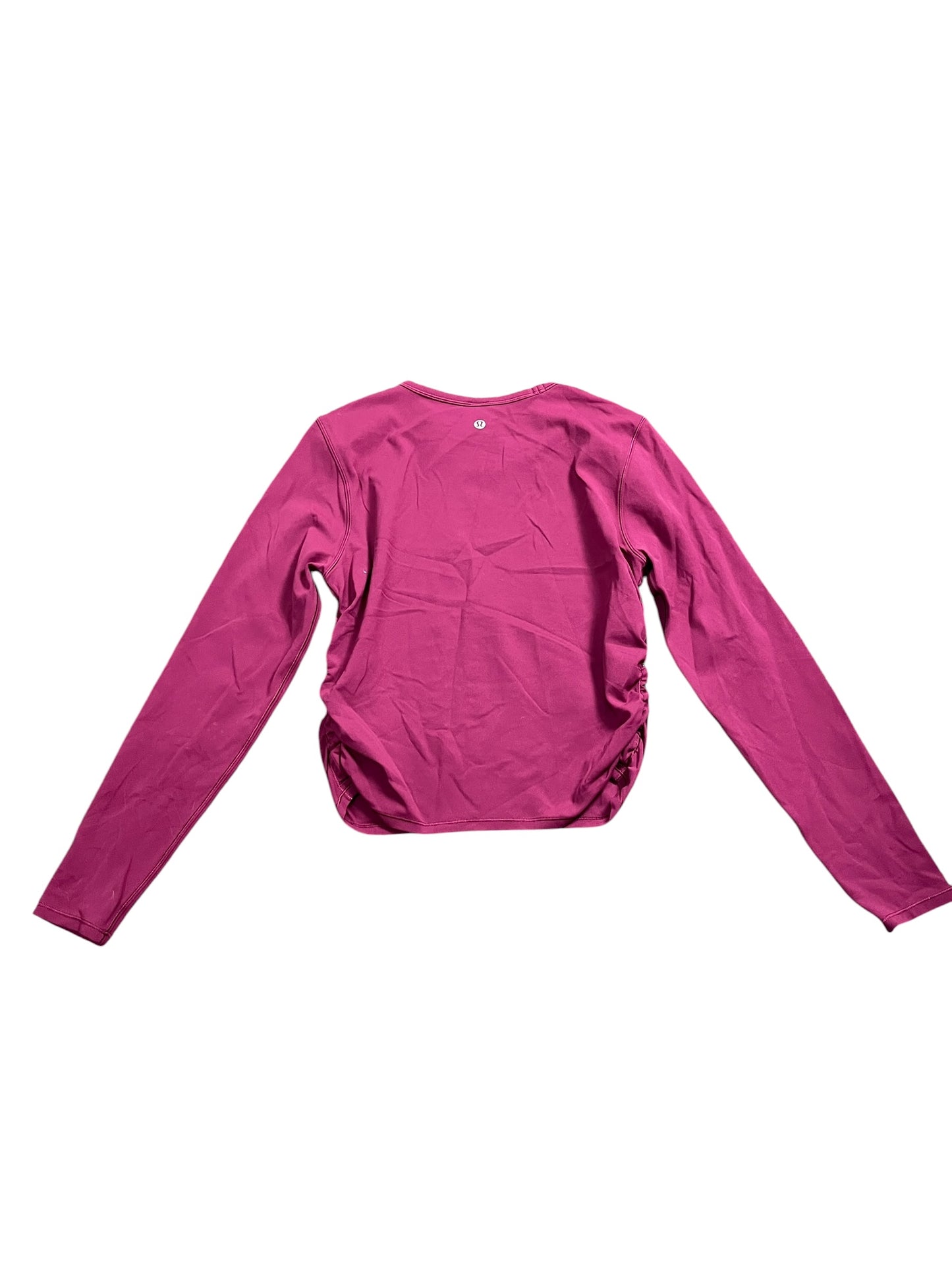 Athletic Top Ls Crewneck By Lululemon In Pink, Size:M