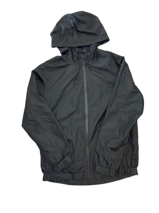 Jacket Windbreaker By Clothes Mentor In Black, Size:M