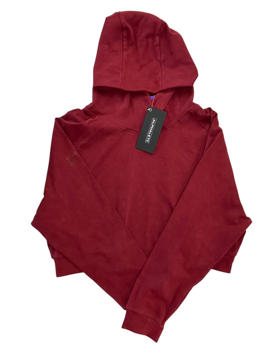 Athletic Top Ls Hoodie By Cma In Maroon, Size:Xl