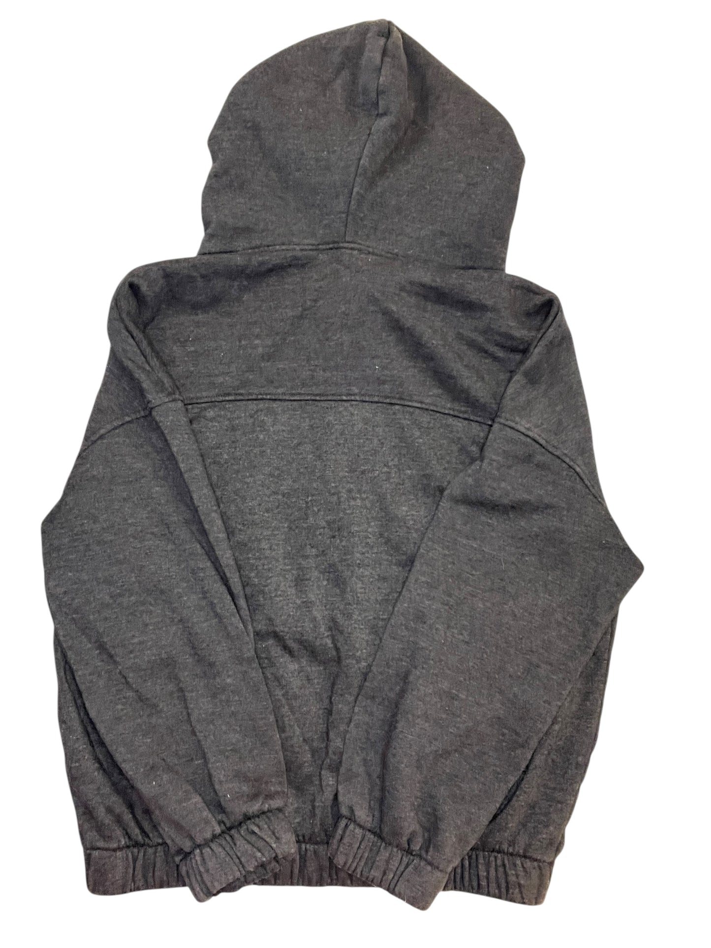 Sweatshirt Hoodie By Zenana In Grey, Size:L