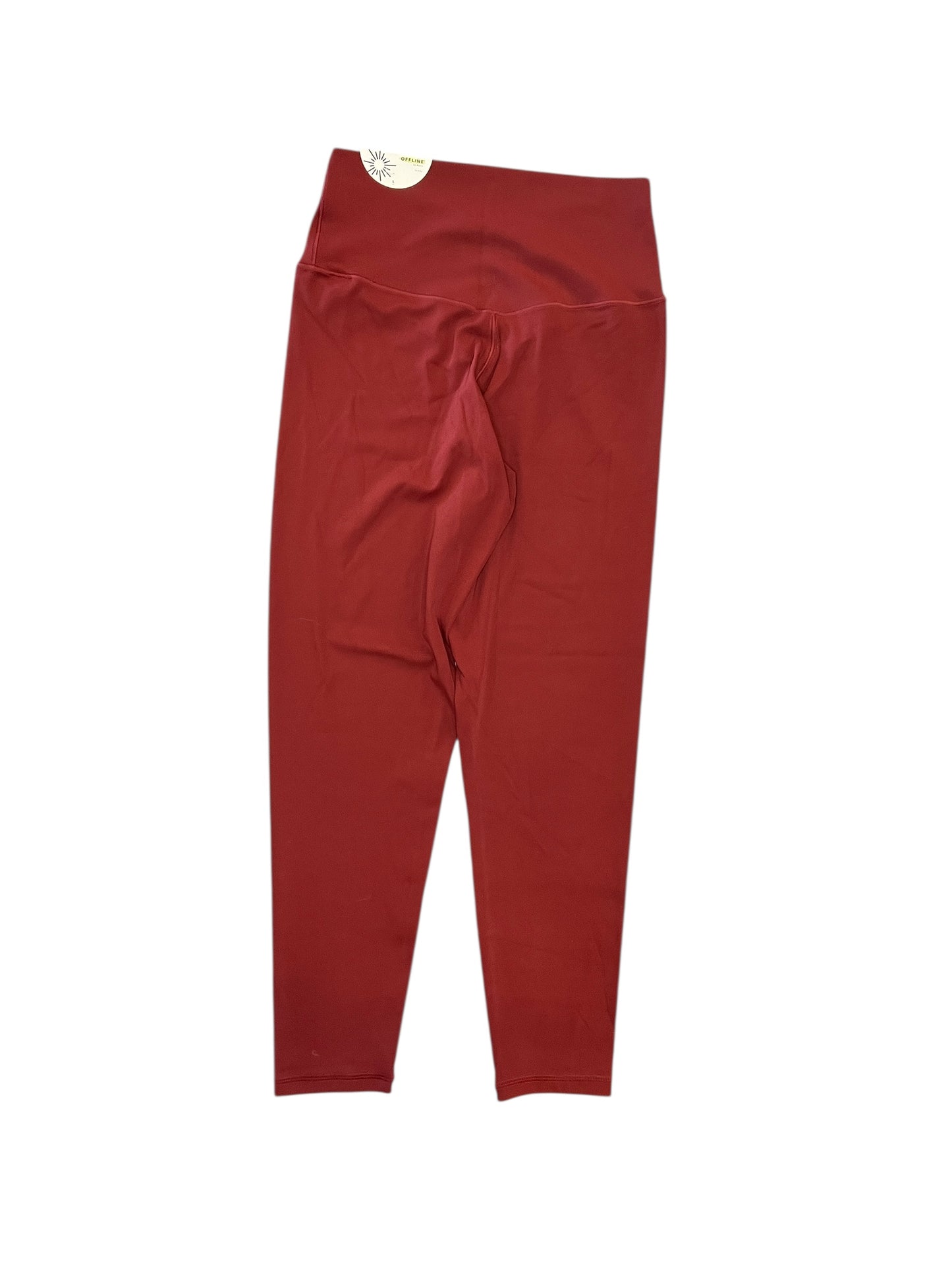 Athletic Leggings By Offline In Red, Size:L
