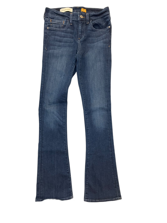 Jeans Flared By Pilcro In Blue Denim, Size:4