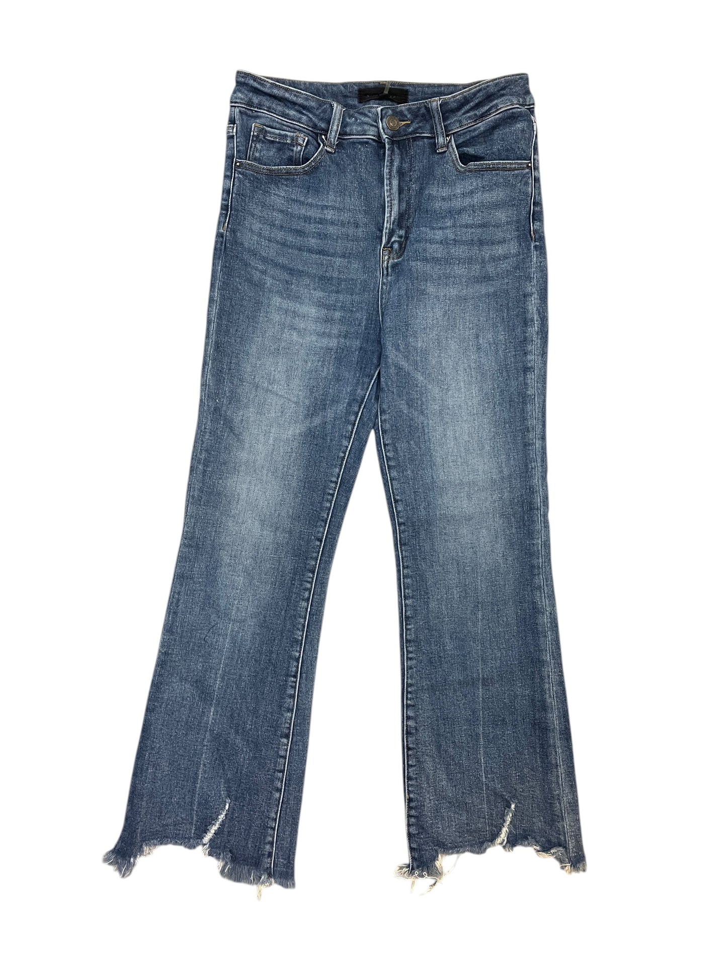 Jeans Flared By Risen In Blue Denim, Size:6