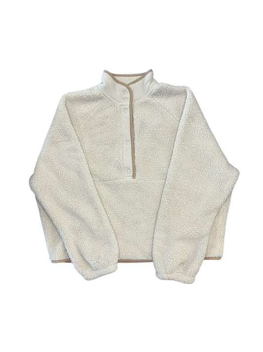 Jacket Faux Fur & Sherpa By Cmb In Cream, Size:M