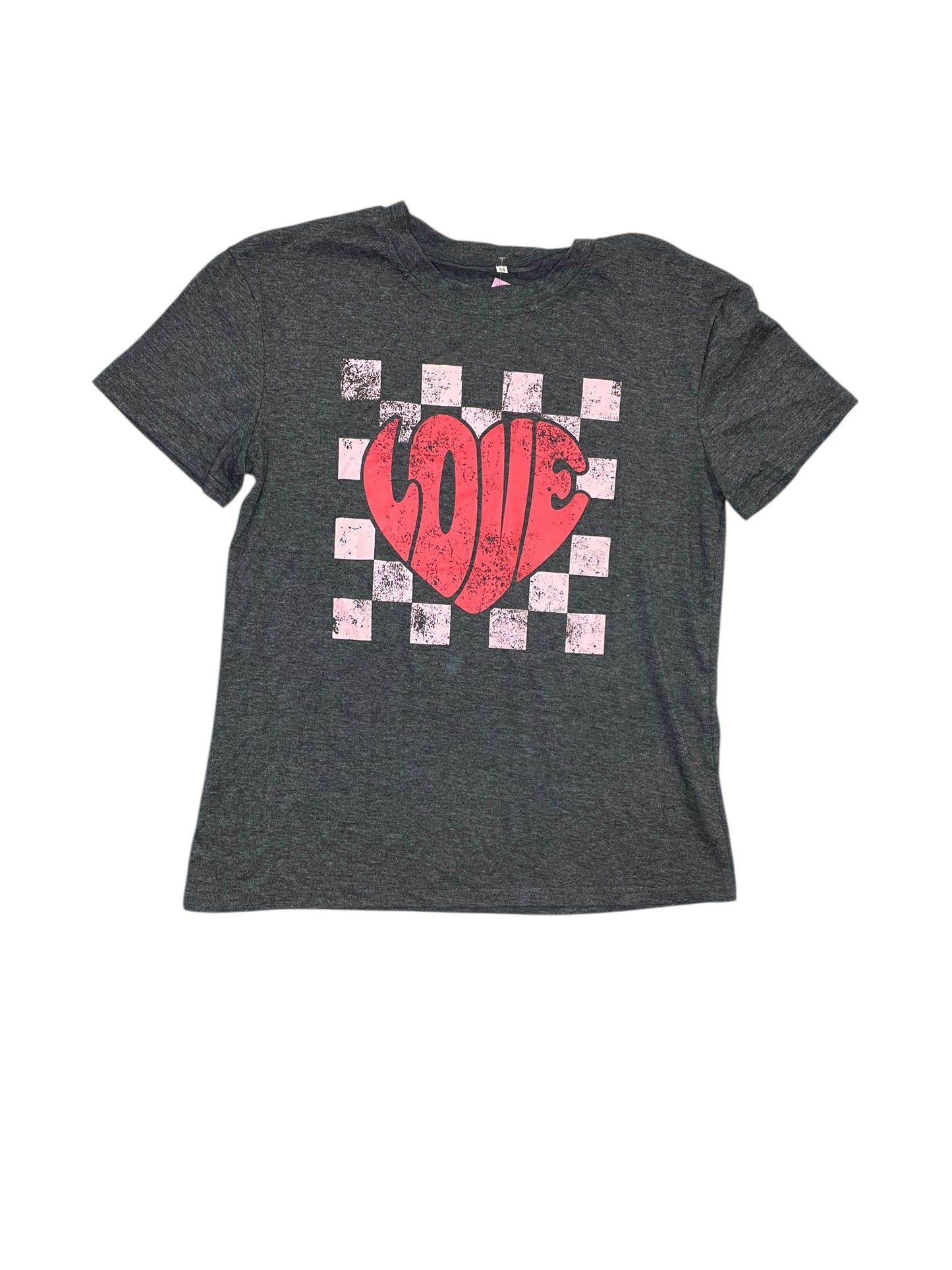 Top Ss Basic By Clothes Mentor In Grey, Size:M