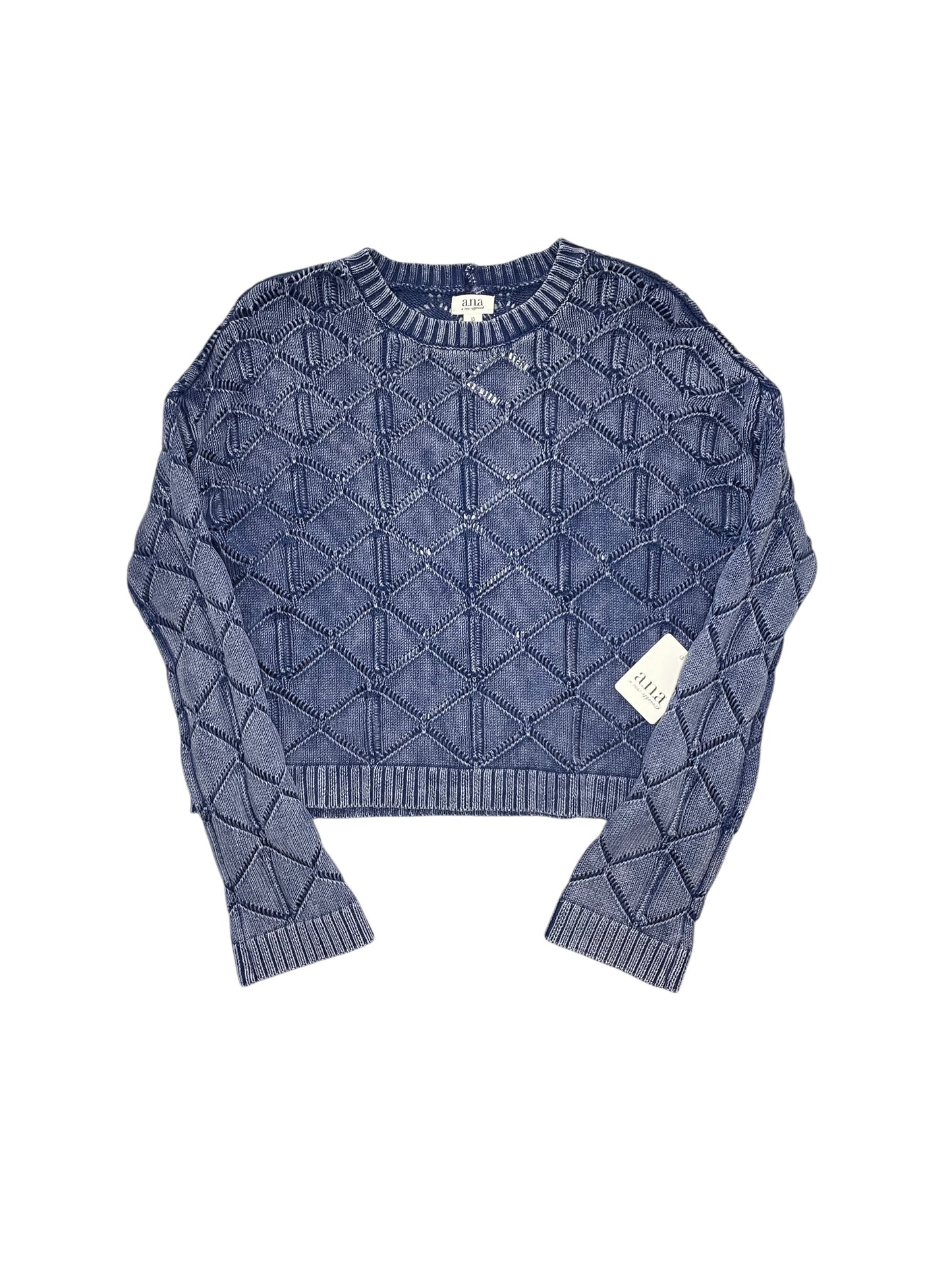 Sweater By Ana In Blue, Size:Xs