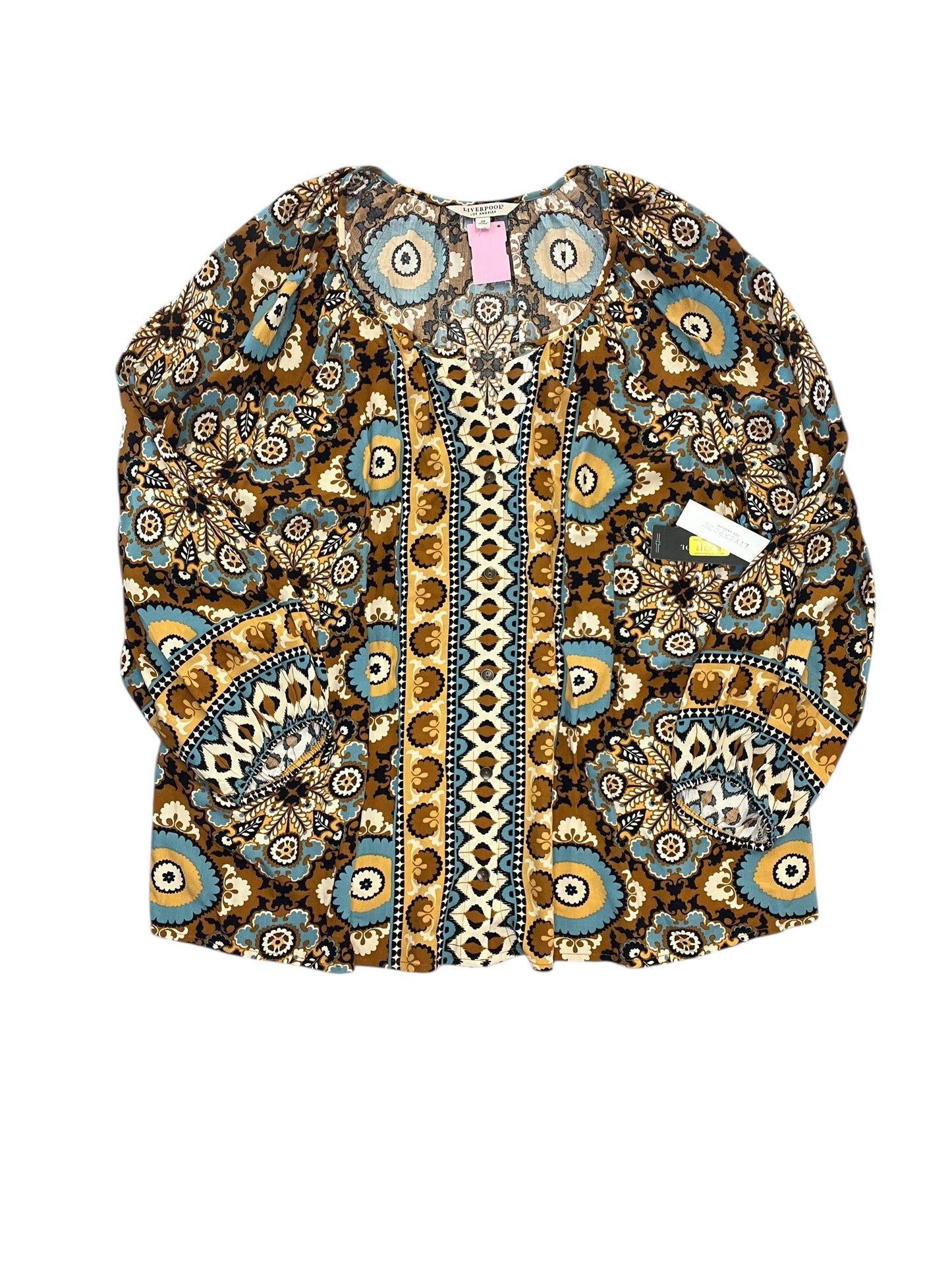 Top Ls By Liverpool In Paisley Print, Size:2X