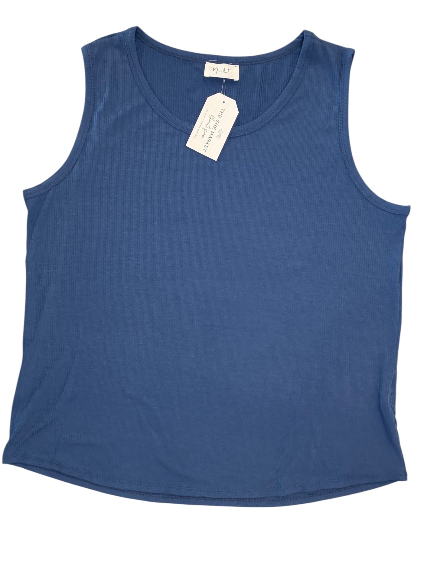Tank Top By Clothes Mentor In Blue, Size:2X